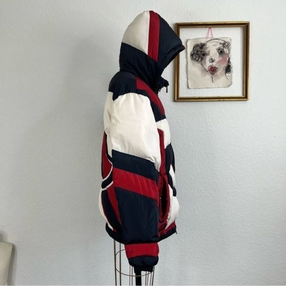 MONCLER GENIUS 5 Moncler Craig Red White & Blue Down Plunger Jacket - Picture 7 of 14